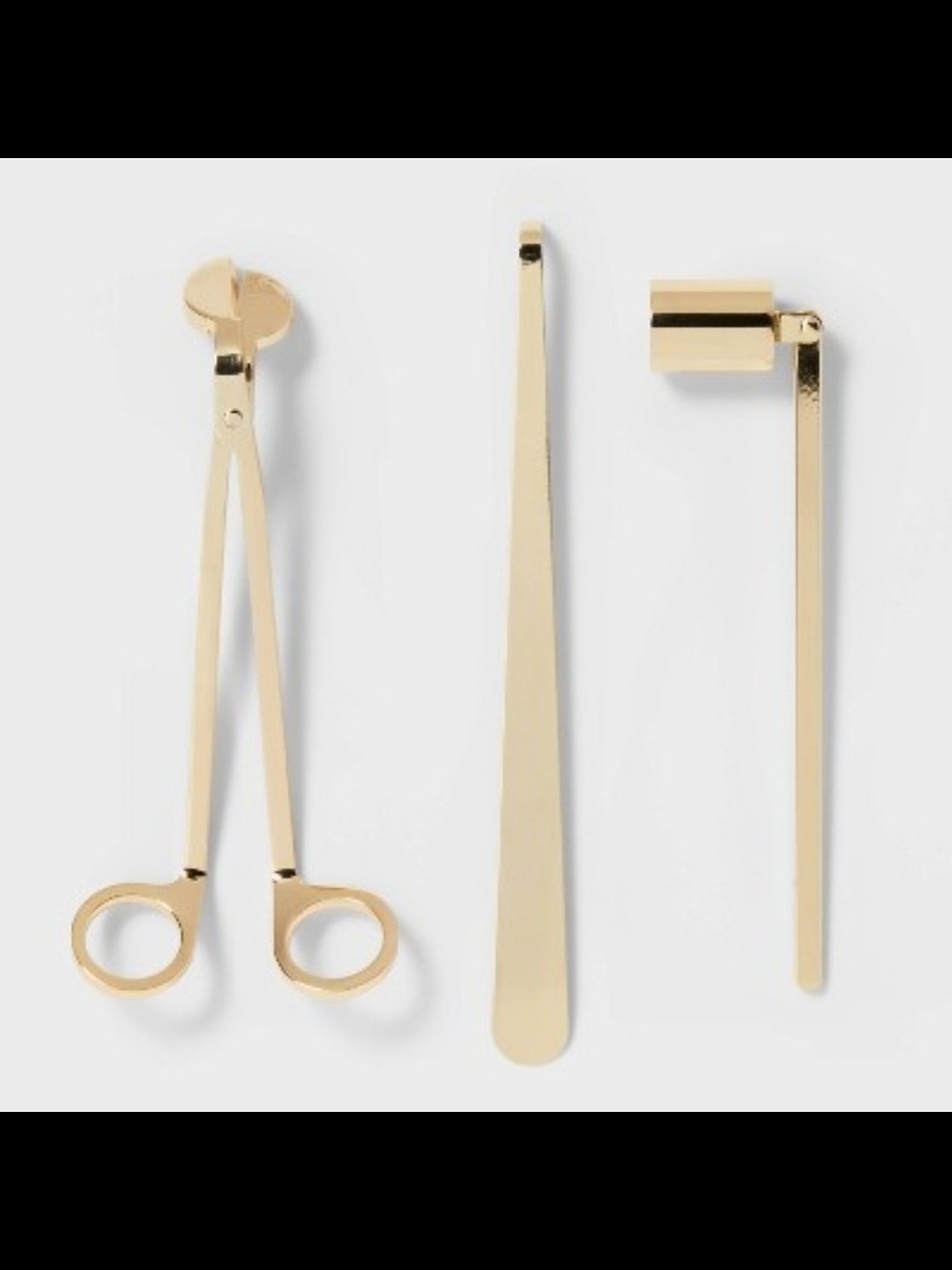 Threshold Gold Candle Accessory Set - 3-Piece Candle Tool Kit